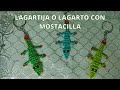 Cómo hacer una lagartija o lagarto en 3D, con mostacillas y nylon, paso a paso!♥