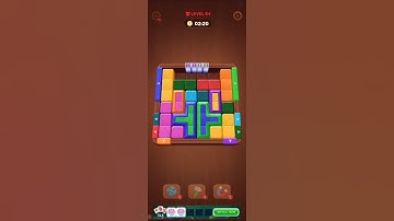 Wood Away: Block Puzzle level 64 solved. No boosters.