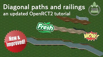 Revisiting diagonal paths and railings | OpenRCT2 tutorial