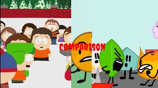 south park vs bfb comparison