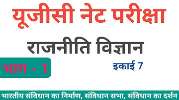 UGC NET POLITICAL SCIENCE UNIT 7 / FUNDAMENTAL RIGHTS/ DIRECTIVE PRINCIPLE