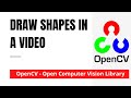 OpenCV Tutorial For Beginners 20: Draw Shapes in Live Video | Python | OpenCV