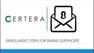 Sectigo (formerly Comodo) S/MIME Certificates Enrollment Process by Certera