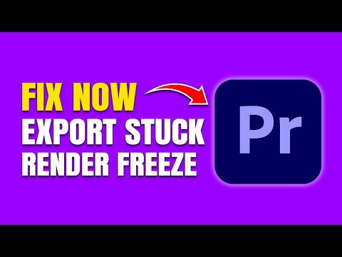 How To Fix Adobe Premiere Pro Stuck on Export / Encoding (Render Freeze Fix)