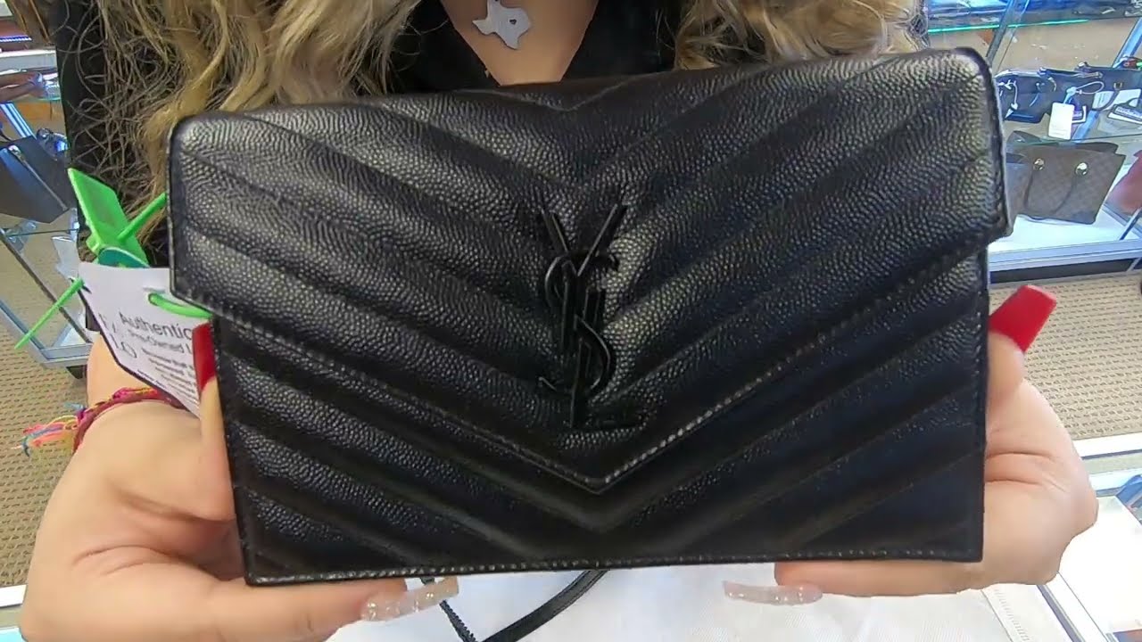 ysl wallet on chain black hardware