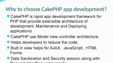 Web app Development in CakePHP