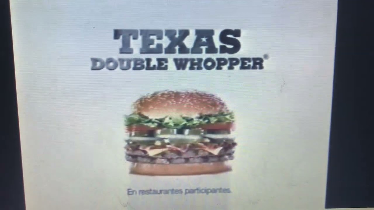 Texas Double Whopper Burger King Spanish commercial 2007 YouTube