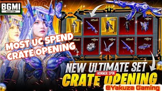 MOST UC SPEND🤑| 💥The hermit's Blessings Ultimate Set Crate Opening | HONOR Spin 🤯| 50,000+ UC 🤯 screenshot 1