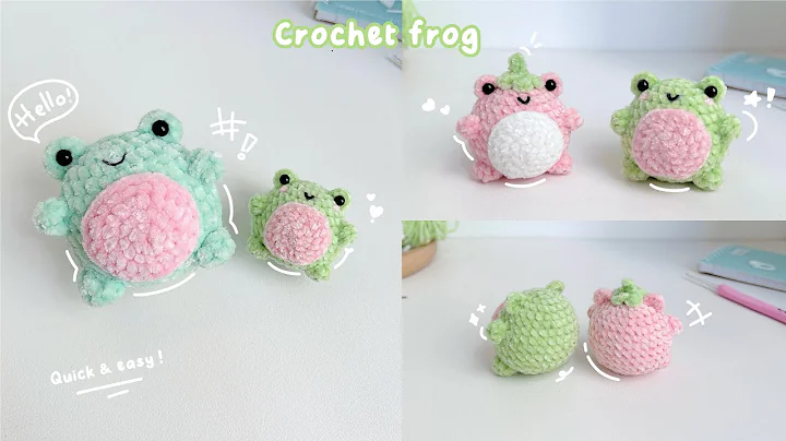 How to Crochet a Frog Keychain / Plushy 🐸 Easy Crochet Tutorial ￼￼