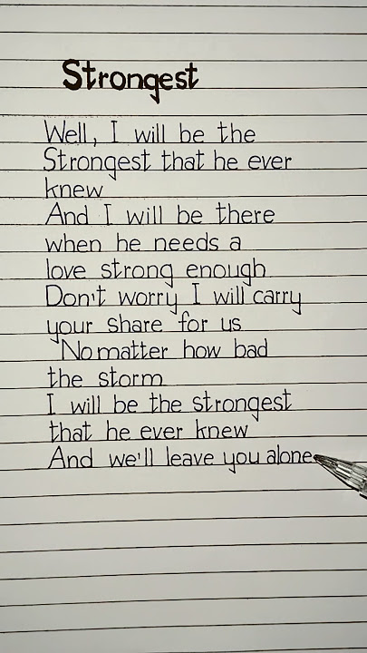 alan walker strongest lyrics #alanwalker #strongest #lyrics