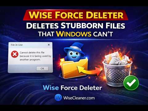 Wise Force Deleter Deletes Stubborn Files that Windows can’t | GearUpWindows