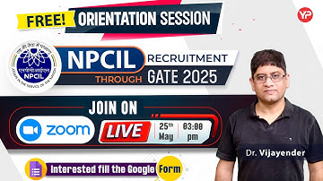 Orientation session on NPCIL ET Interview strategy & preparation with YourPedia Mentors 3pm, 25 May