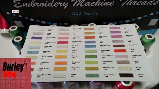 Machine Embroidery Thread Review 40 Color/Spool Box