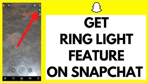 How To Get Ring Light Feature On Snapchat (2022)