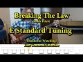 Breaking the law  judas priest bass cover with tabs