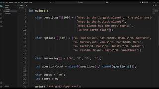 QUIZ GAME | USING C PROGRAMMING | adhi