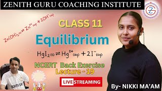 Celebrity Equilibrium | Class11 NCERT Chemistry |  Back Exercise Questions |  Lecture 19 | By Nikki Ma'am Wealth