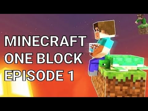 STARTING A NEW MINECRAFT SURVIVAL SERIES ONE BLOCK EPISODE 1 #MINECRAFT ...