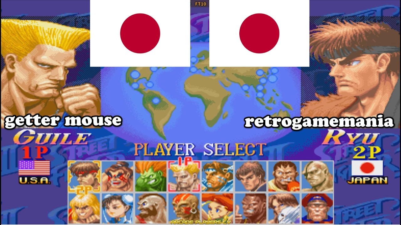スーパーストリートファイターII X ➤ getter mouse (Japan) vs retrogamemania (Japan) Super Street Fighter 2 Turbo