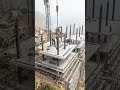 Foundation work on the cliffSteel reinforcement bars (rebar) are installed