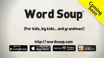 Word Soup Promotional Video. Available NOW on iOS and Android.