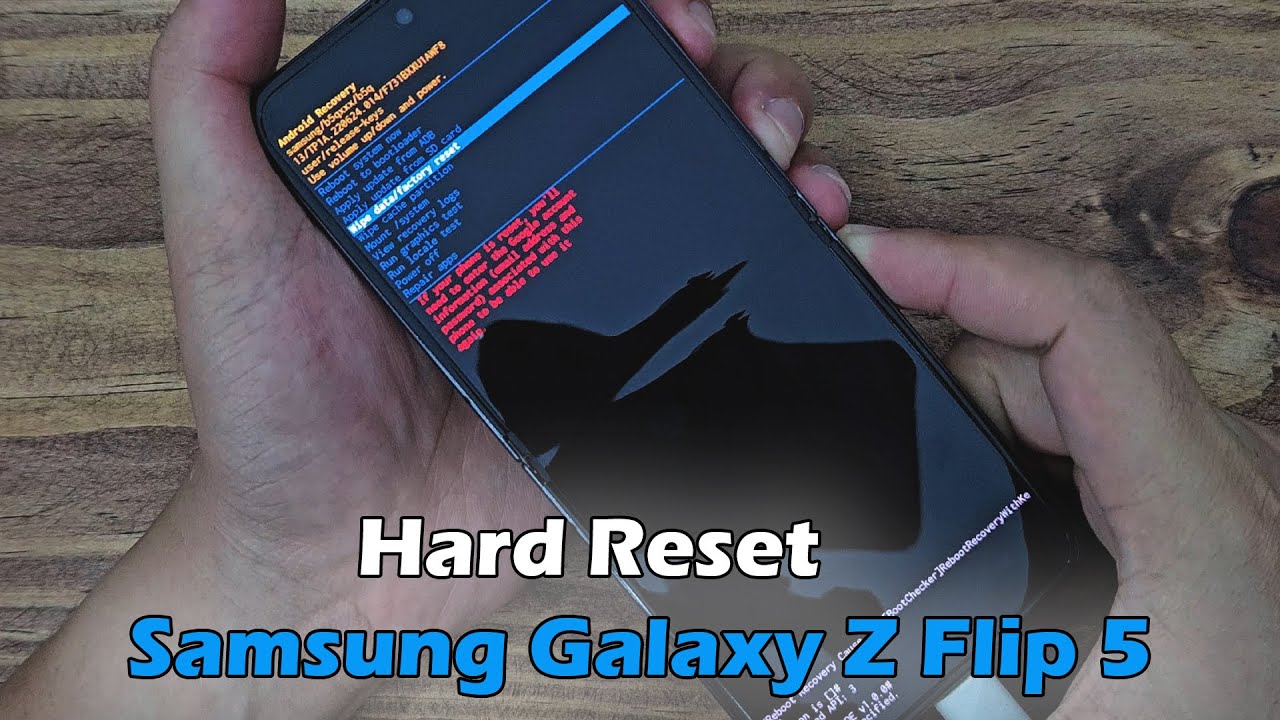 how-to-hard-reset-samsung-galaxy-z-flip-5-youtube