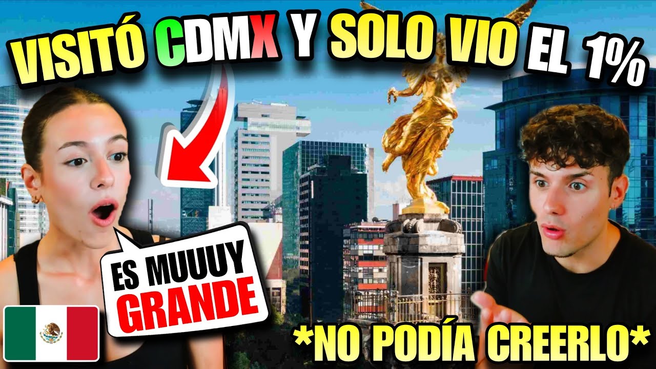 ESPAÑOLA REACCIONA a CIUDAD de MÉXICO por PRIMERA VEZ 🇲🇽😱 *NUNCA ANTES vio TODO ESTO*