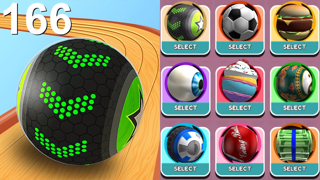 Скоростной забег Going Balls, смешные фейлы против испытаний, забег через портал, сложные уровни ...