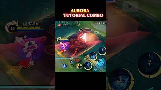 ✅Tutorial Combo Aurora One Hit🥶 by @laracxmlbb #shorts #mlbb #tutorial #aurora #mobilelegends