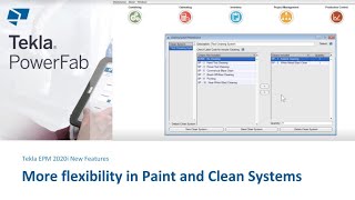 More Flexibility for Paint and Clean Systems in Tekla EPM 2020i