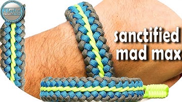 How to Make a Mad Max Style Sanctified Paracord Bracelet - Bonus Fishtail Closure Pull DIY Paracord