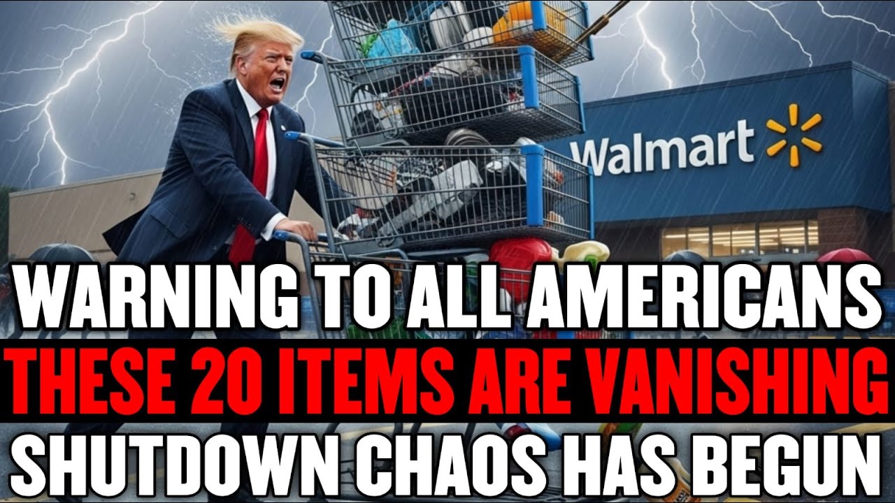 20 Survival Items DISAPPEARING FAST During Government Shutdown 2025