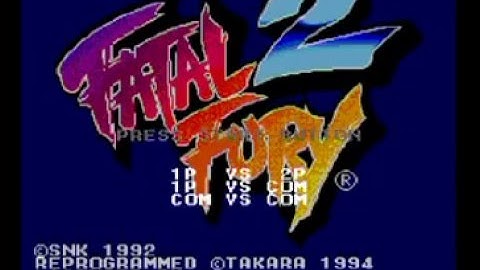 Fatal Fury 2 Survival Match Sega Genesis