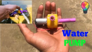 How to make the smallest water pump at home - diy water pump using mini dc motor#foryou