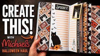 I Turned My Michaels Halloween Haul Into a Dutch Door Journal Spread! 🎃