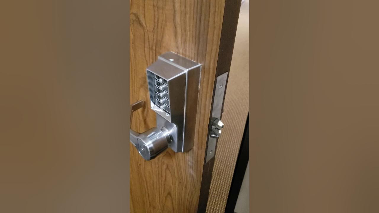 Simplex 8100 series cipher lock code change YouTube