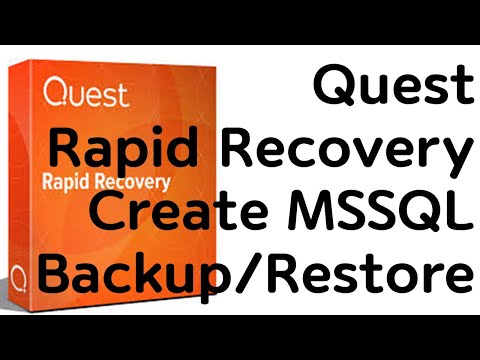 07. Quest Rapid Recovery MSSQL 백업 / 복원 방법