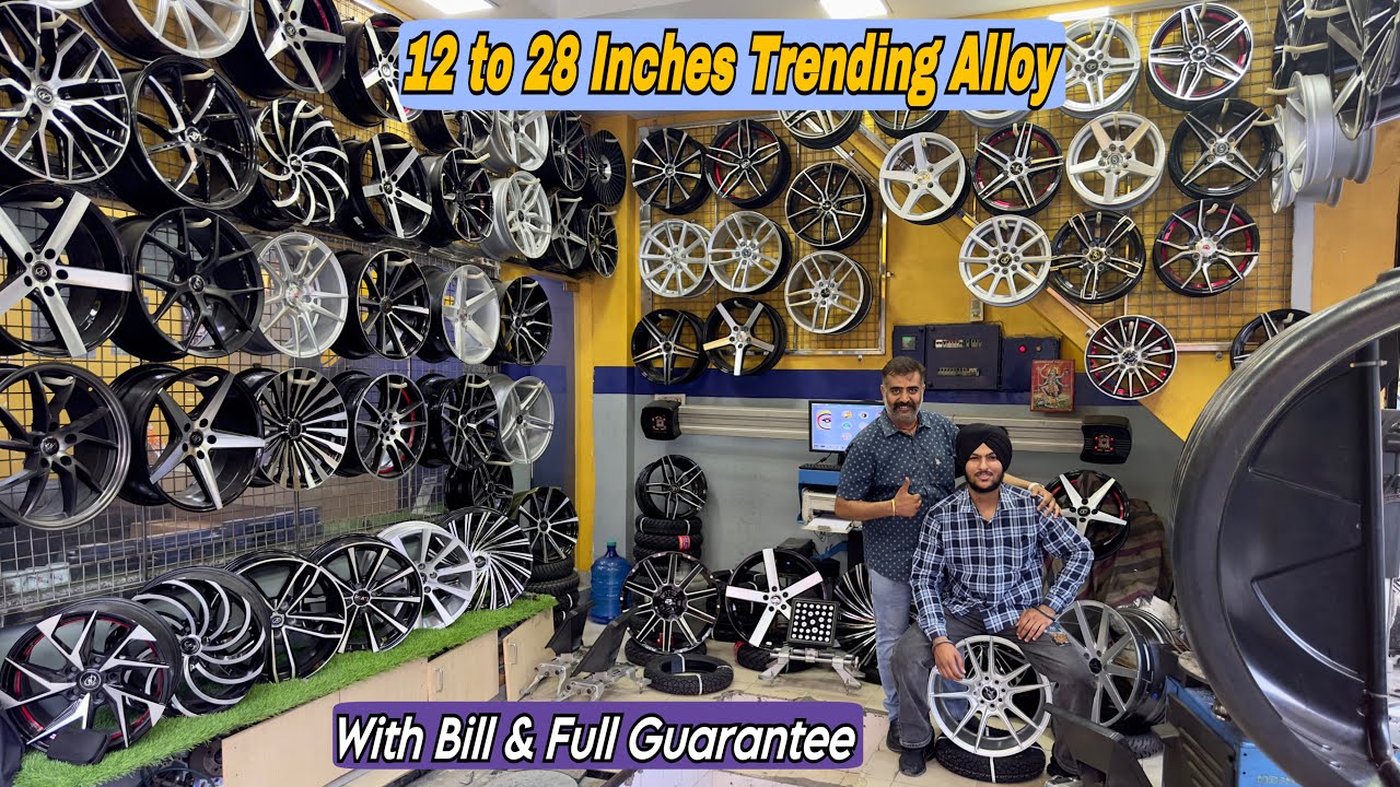 Exter के Alloy Tyre EMI पर Free पाओ 12 to 28 inch Alloy Wheels Neo