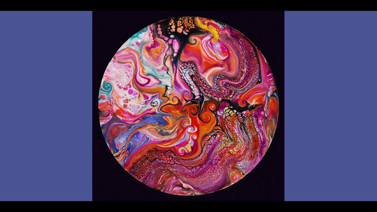 9511 Delightful Patterns In Heavy Paint...What Will Happen? Fluid Art