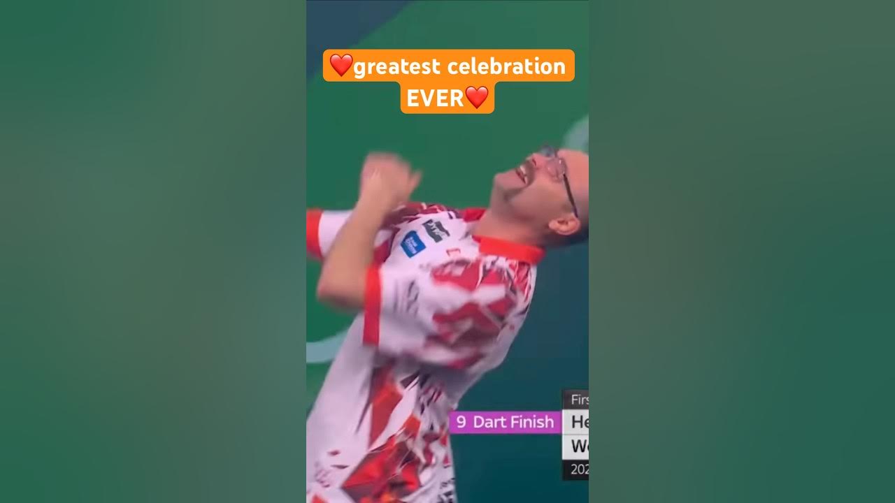 🤩best celebration after a 9 darter Damon Heta💪 Dart WM Darts World