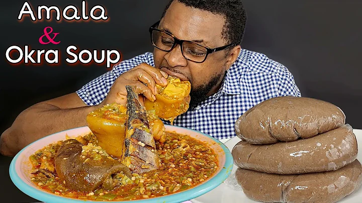 AMALA (FUFU) & OKRA SOUP MUKBANG ASMR| WE'VE MISSED Y'ALL..