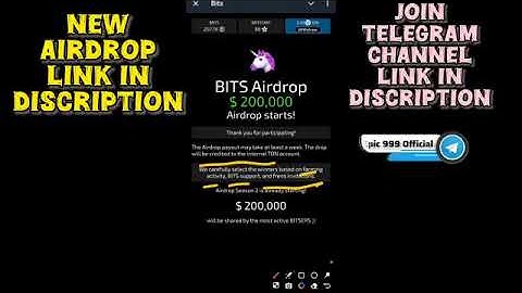 Bits airdrop season 2 not received | Bits airdrop season 2 claim and withdraw kaise kare 🎉