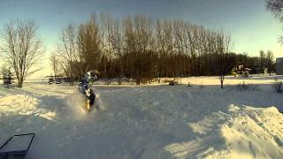 Backyard Snowboarding Session (Slow Motion Edit)