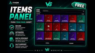 [Free] Items Panel - Most Advanced Items Panel script for Fivem![ESX/QB/QBox] | Volt Scripts