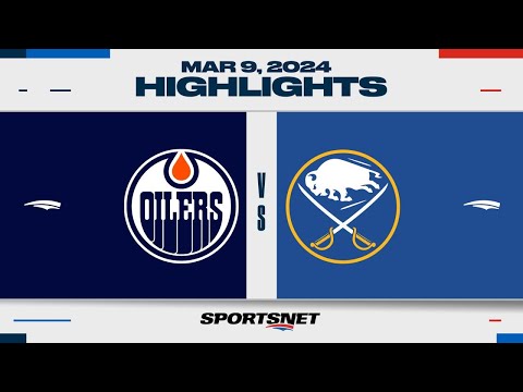 NHL Highlights | Oilers vs. Sabres - March 9, 2024