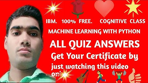 Machine learning with python! All quiz answers