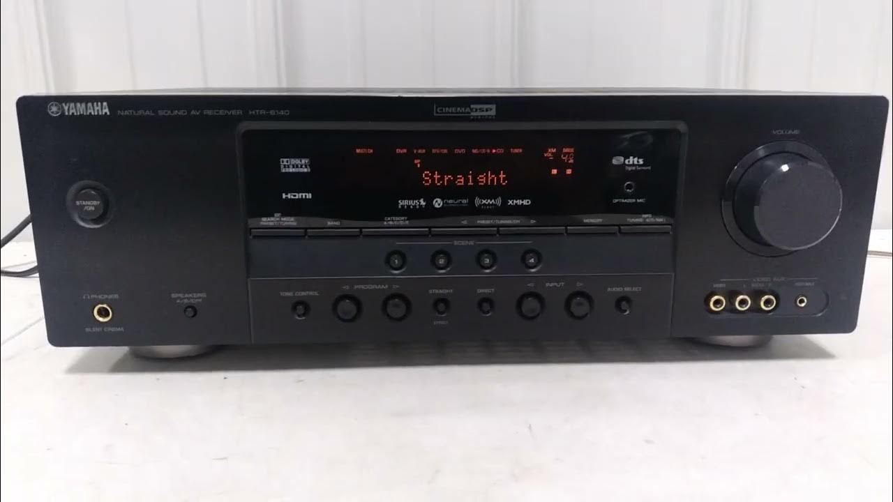 Yamaha HTR6140 Natural Sound Av Receiver YouTube