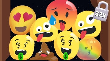 Emoji Blitz: Merge Puzzle Game Blob Merge 3D Drop Jelly 2048 - Gameplay Android,iOS 32k