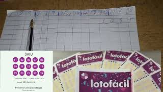 LOTOFÁCIL 15 pontos veja (melhor estratégia ) para próximo concurso 3068