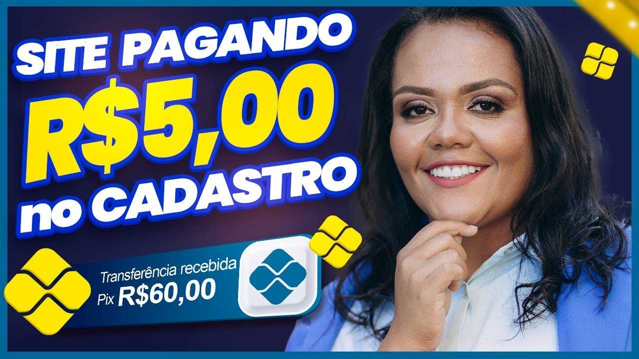 PAGANDO NO CADASTRO! TESTEI A NOVA PLATAFORMA PAGANDO 5,00 NO PIX